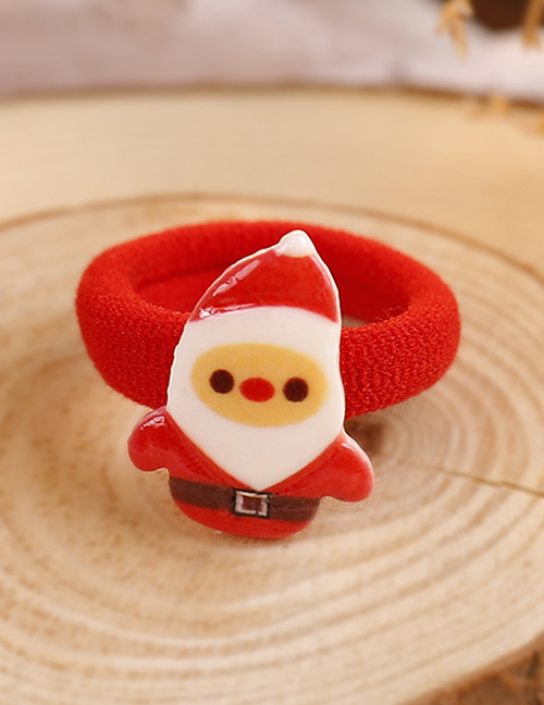 Lovely Red+white Santa Claus Decorated Hair Band(1pc)