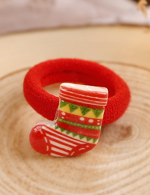 Lovely Red Christmas Stockings Decorated Hair Band(1pc)