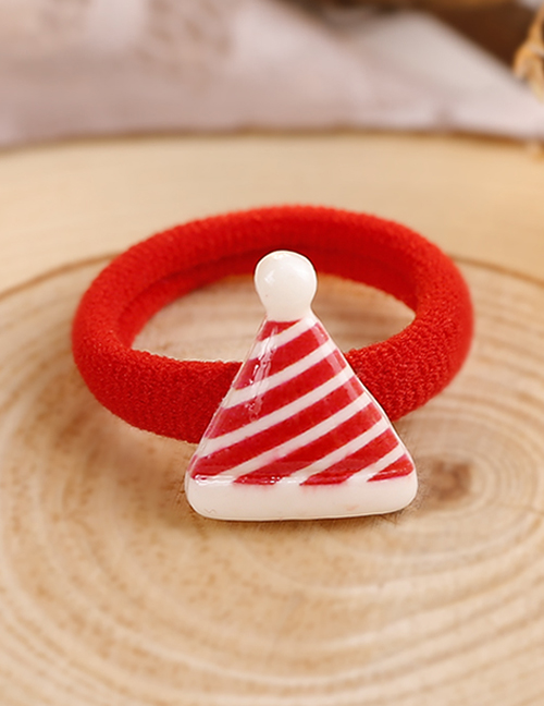 Lovely Red+white Christmas Hat Decorated Hair Band(1pc)