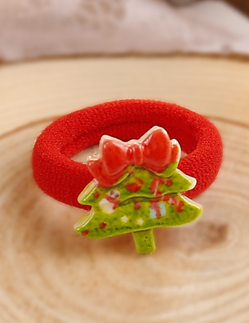 Lovely Red+green Christmas Tree Decorated Hair Band(1pc)