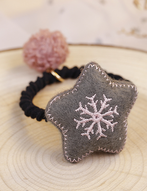 Lovely Gray Snowflake Pattern Decorated Hair Band