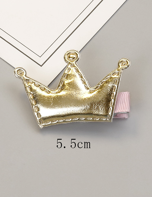Fashion Gold Color Crown Shape Decorated Hair Clip