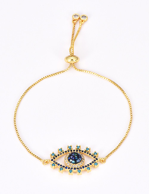 Fashion Gold Color Eye Shape Decorated Bracelet