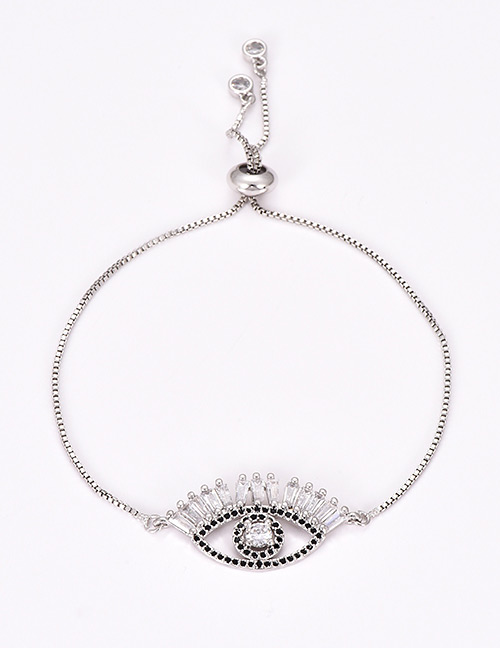 Fashion Silver Color Eye Shape Decorated Bracelet