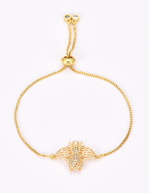 Fashion Gold Color Bee Shape Decorated Bracelet