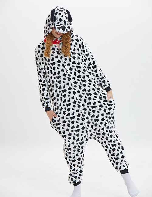 Fashion Black+white Dog Shape Decorated Pajamas