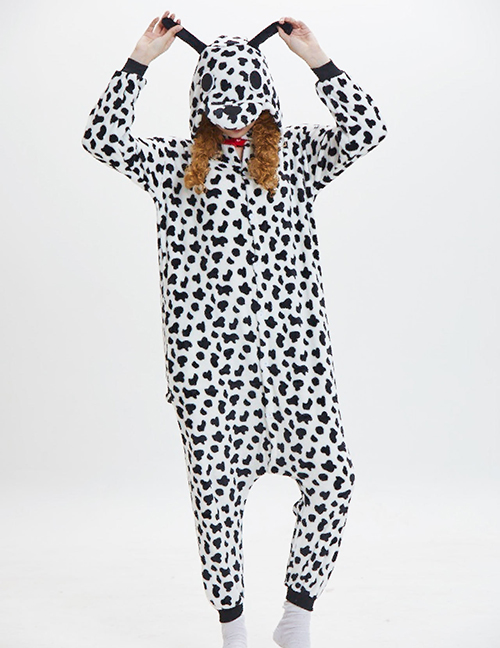 Fashion Black+white Dog Shape Decorated Pajamas