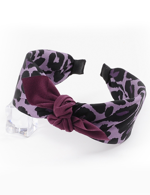 Fashion Purple Bowknot Shape Decorated Hair Hoop