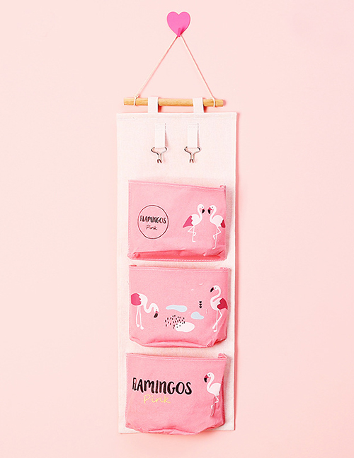Fashion Pink Flamingo Pattern Decorated Storage Bag