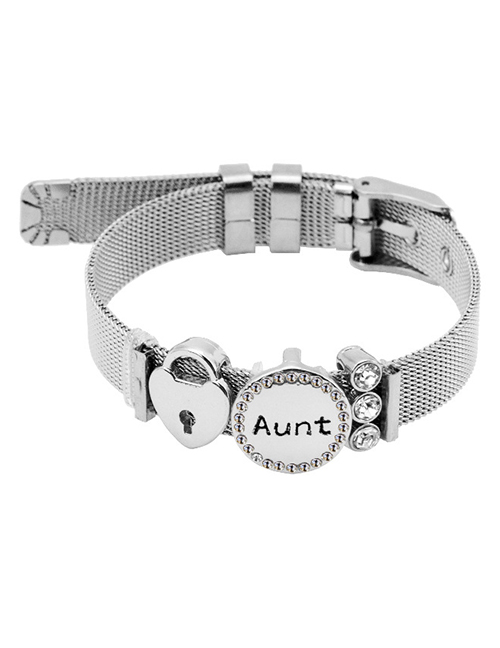 Fashion Silver Color Diamond Decorated Bracelet