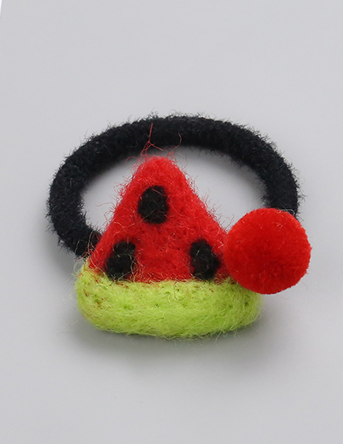 Fashion Red+black Watermelon Shape Decorated Hair Rope