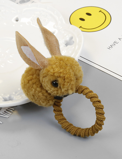 Fashion Yellow Rabbit Shape Decorated Hair Rope