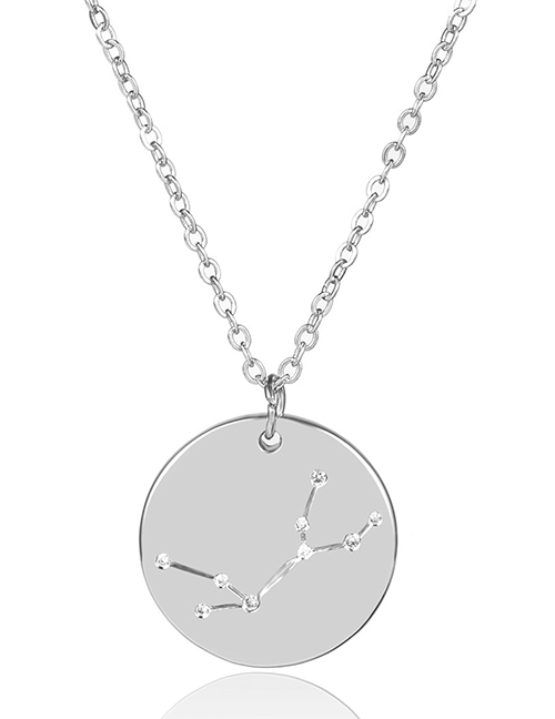 Fashion Silver Color Virgo Shape Decorated Necklace