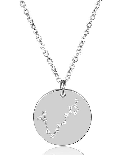 Fashion Silver Color Pisces Shape Decorated Necklace