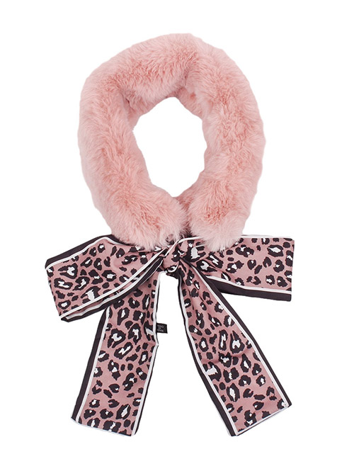 Fashion Pink Bowknot Shape Design Simple Necklace
