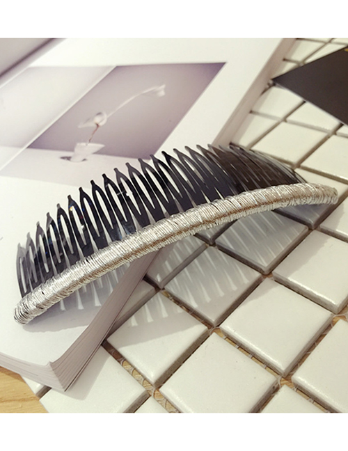 Elegant Silver Color Gear Shape Design Simple Hair Comb
