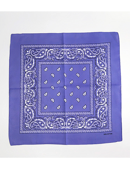 Fashion Light Purple Cashew Pattern Decorated Small Scarf
