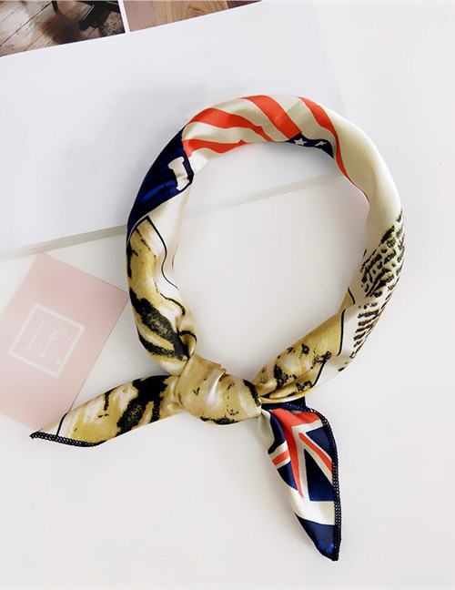 Fashion Multi-color National Flag Pattern Decorated Scarf