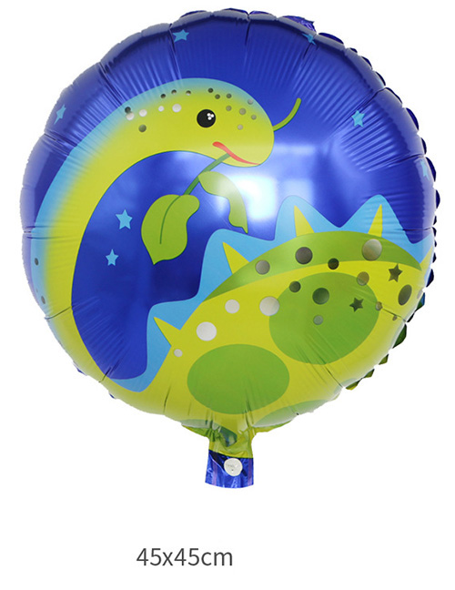Fashion Blue Dinosaur Pattern Decorated Balloon