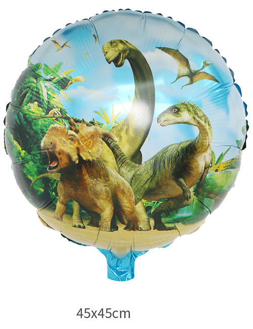 Fashion Green Dinosaur Pattern Decorated Balloon