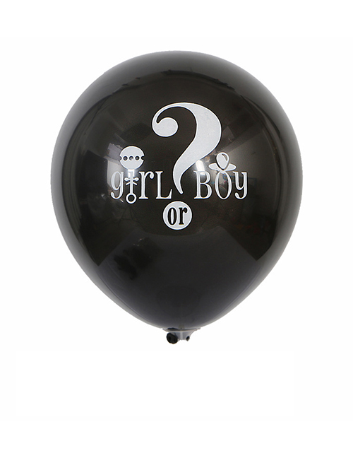 Fashion Black Letter Pattern Decorated Balloon
