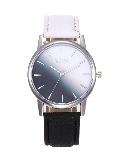 Fashion Black+white Color-matching Decorated Women's Watch
