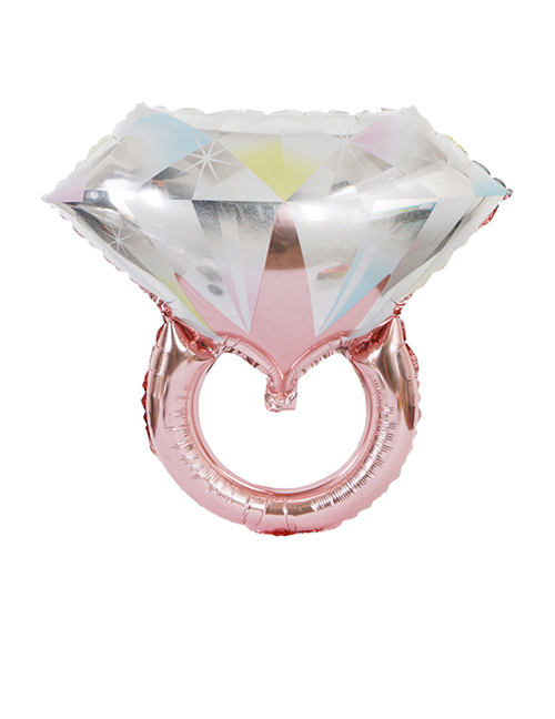 Fashion Pink Diamond Shape Decorated Balloon