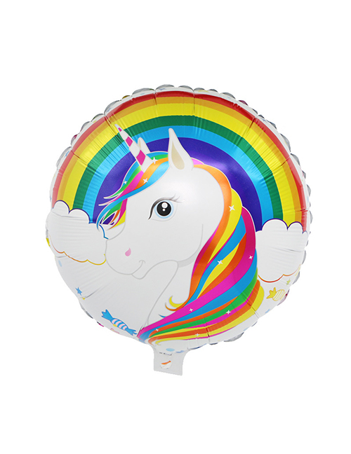 Fashion Multi-color Unicorn Pattern Decorated Balloon