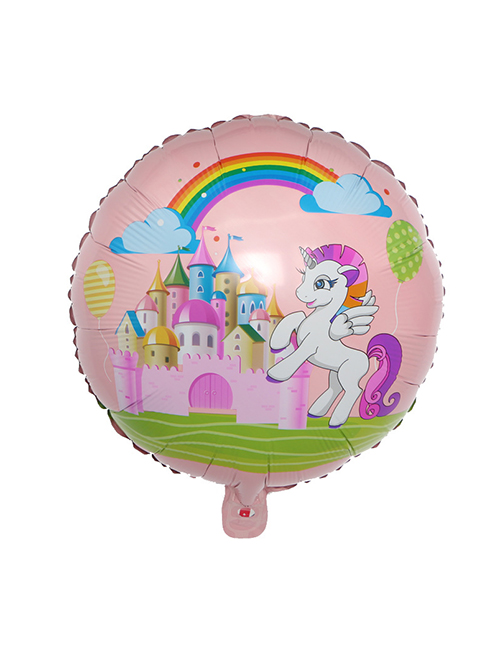 Fashion Pink Horse Pattern Decorated Balloon