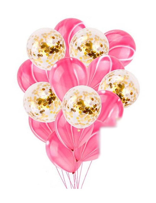Fashion Pink Paillette Decorated Balloon