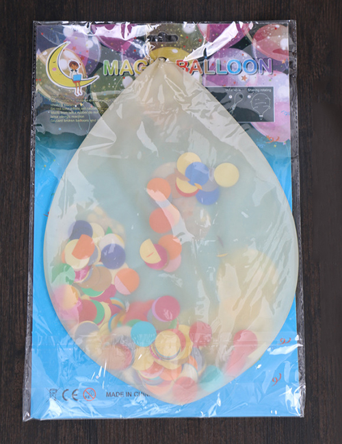 Fashion Multi-color Confetti Decorated Balloon