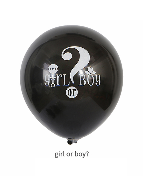 Fashion Black Letter Pattern Decorated Balloon