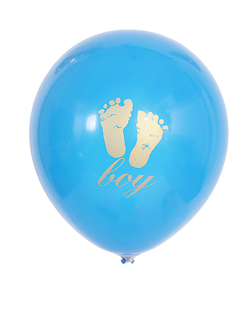Fashion Blue Letter Pattern Decorated Balloon
