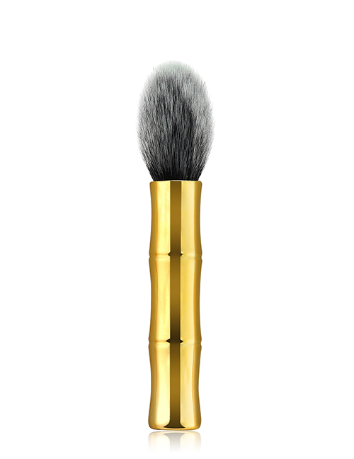 Fashion Gold Color Round Shape Decorated Makeup Brush