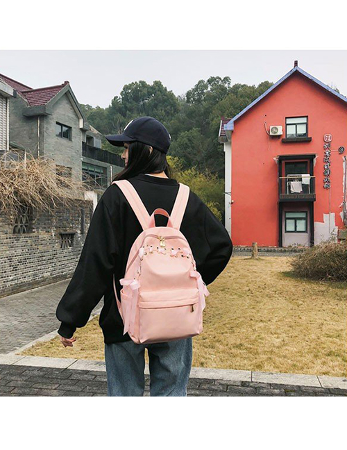 Fashion Pink Bow Backpack