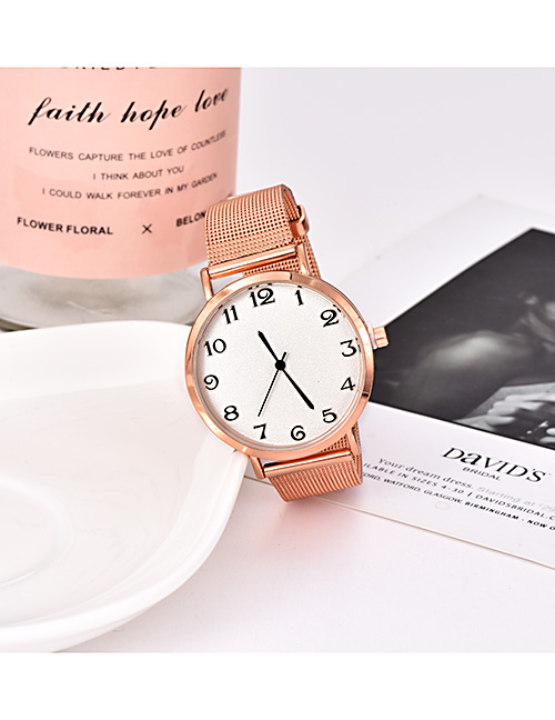 Fashion Gold Alloy Strap Electronic Element Watch