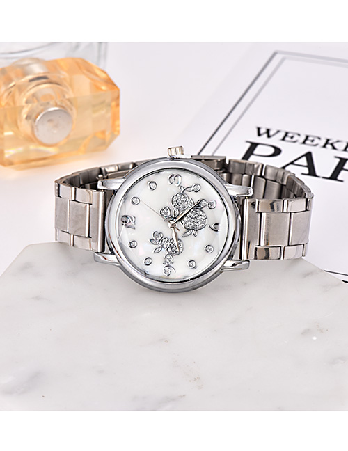 Fashion Silver Alloy Strap Adjustable Electronic Watch