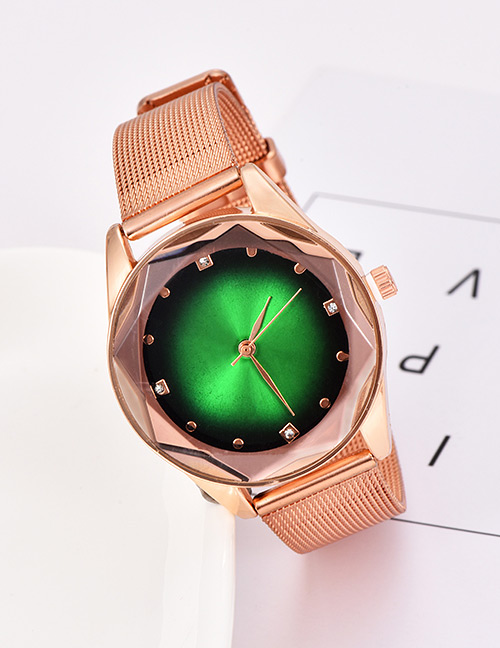 Fashion Green Alloy Strap Electronic Element Watch