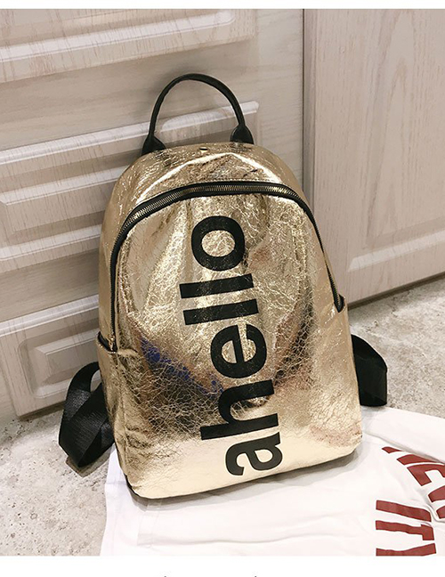 Fashion Champagne Large-capacity Travel Backpack