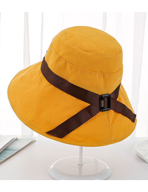 Fashion Mango Yellow Bow Folding Cup Cap