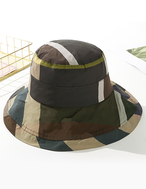 Fashion Camouflage Green Barbag Big Sun Hat