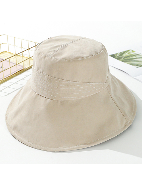 Fashion Beige Peach Velvet Solid Color Cloth Hat