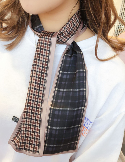 Fashion Small Houndstooth Houndstooth Multifunctional Small Scarf