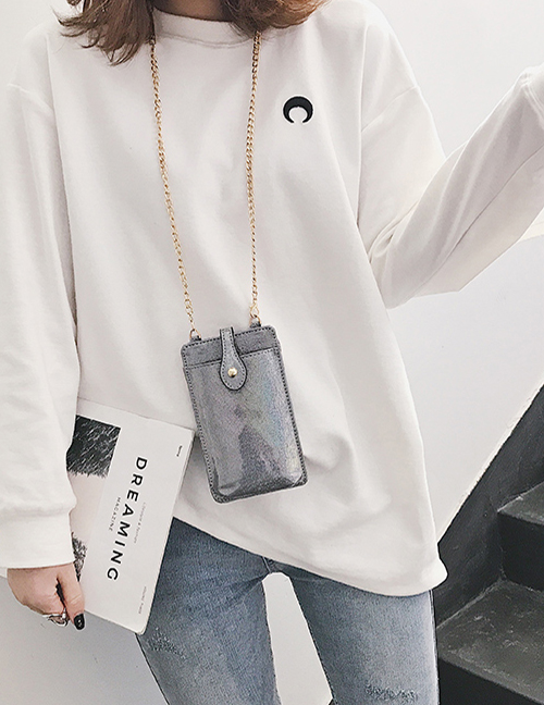 Fashion Silver Chain Shoulder Messenger Bag