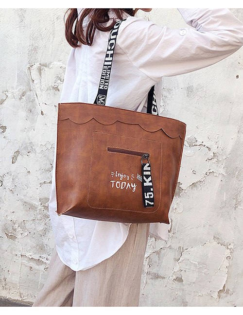Fashion Brown Soft Leather Shoulder Bag