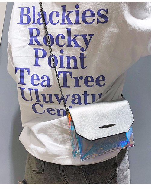 Fashion Silver Transparent Jelly Crossbody Shoulder Bag