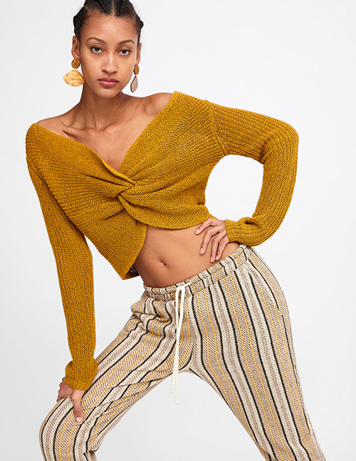 Fashion Ginger Yellow Sweater