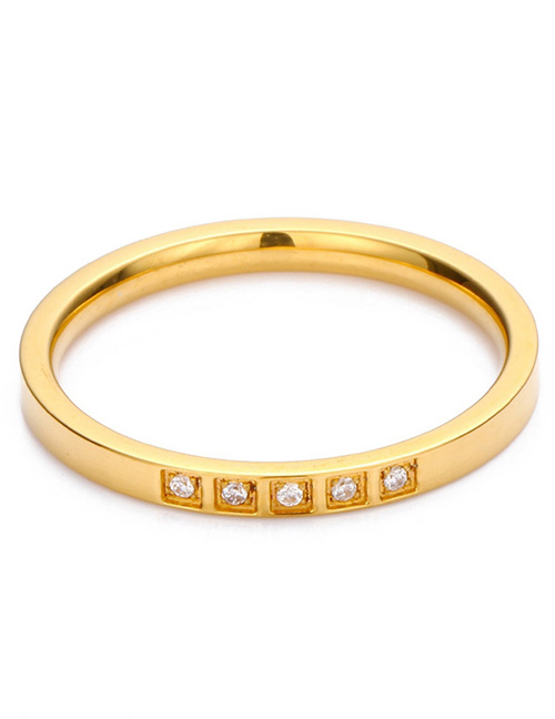 Fashion Gold Stainless Steel Ring