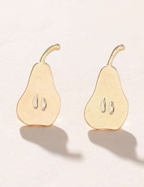 Fashion Gold Alloy Pear Earrings