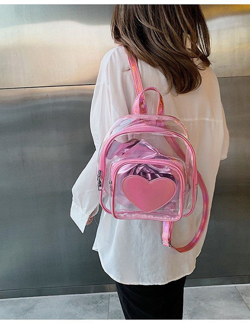 Fashion Pink Laser Love Backpack
